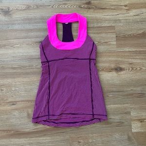 Pink lululemon tank